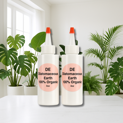 2 Large Bottles of Diatomaceous Earth 4oz each