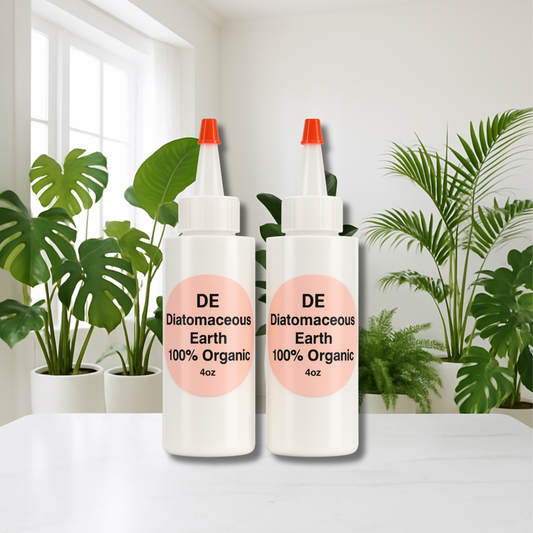 2 Large Bottles of Diatomaceous Earth 4oz each